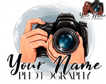 Custom Camera Logo Design: Photography Business Branding (PNG, JPG)