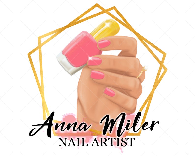 Custom Nail Artist Logo Nail Logo Premade Nails Logo Design | Etsy