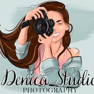 Custom Photography Logo, Photographer Logo, Premade Photography Logo Design, PNG Camera Logo, Photography Girl Logo, Photography Logo