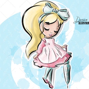 Cute Dolls Clipart Set, Blithe Dolls Clipart Girls Clipart Fashion ...