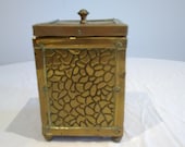 Antique tea caddy, Arts and crafts period.