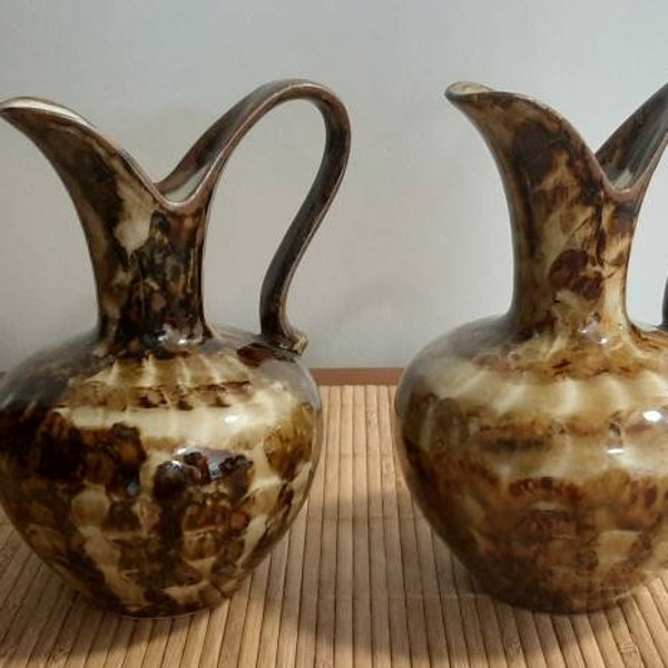 Arno Apel Bavaria, Lauenstein, Porzellanfabrik Keramika Inh, vintage bavarian Jug vases. Circa 1960's. Rare mark, superb condition.