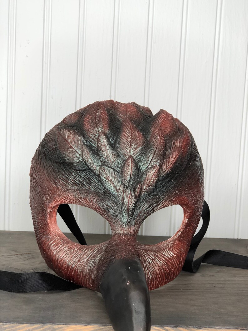 Máscara facial de cuervo iridiscente Etsy