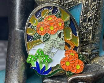 Holy Daisy - Stained Glass 3D Pin - ( Billy Strings )