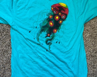 Sea Daisy Shirt ( St. Augustine ) - Aqua - ( Billy Strings )