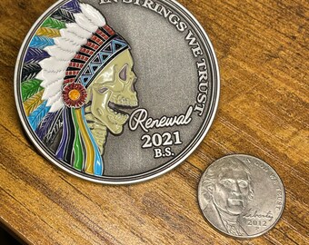 Heartbeat of America Pin - HEADS ( Billy Strings )