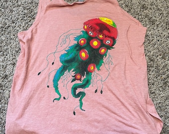 Sea Daisy Women's Tank ( St. Augustine ) - Coral - ( Billy Strings )