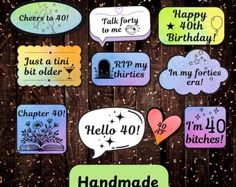 Confetti Funny 40th Birthday Handmade - Humorous Party Decor, Funny Sayings 40th Birthday Confetti, Party Supplies,Birthday Decorations,1985