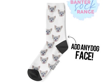 Add any face,custom socks,pet socks,custom pet socks,pet gift,funny socks