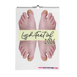 Lush Feet 2026 Calendar - Funny Calendar - Funny Planer