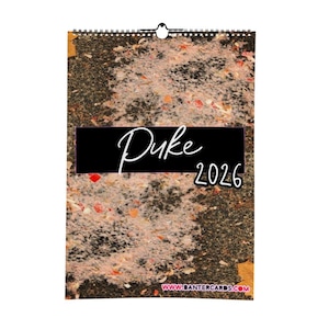Puke 2026 Calendar - Funny Calendar - Funny Planer