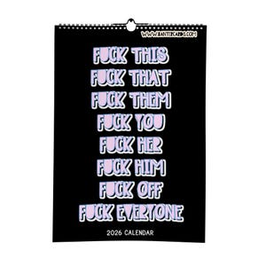 F*ck This 2026 Calendar - Funny Calendar - Funny Planer