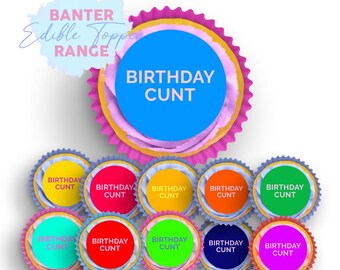 Funny Edible Cupcake Toppers - Bundle 2