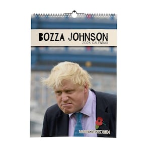 Bozza Johnson 2026 Calendar - Funny Calendar - Funny Planer