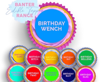Funny Edible Cupcake Toppers - Bundle 3