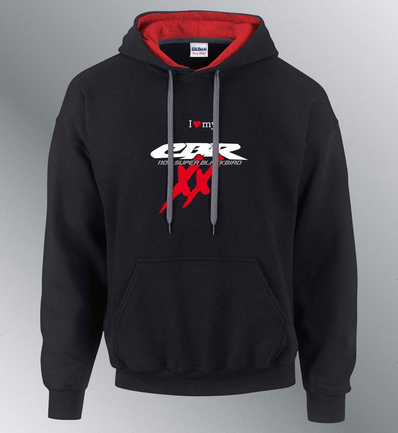 Sweat shirt Hoodie motorcycle CBR XX 1100 Super Blackbird Etsy