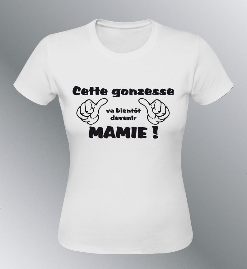 Women's T-shirt Humor Girl Soon GRANNY Humor Future Grandmother Birth ...