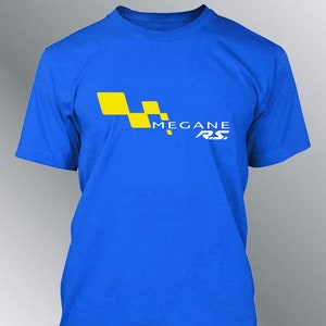 T-shirt Homme Megane RS auto S M L XL XXL blanc, rouge, argent, jaune, carbone Jaune, shirt Bleu