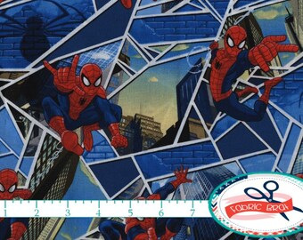 Spiderman stoff | Etsy