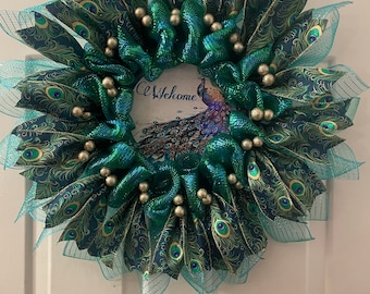 Peacock Wreath, All Occasion Wreath