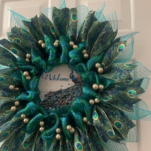 Peacock Wreath, All Occasion Wreath image 5