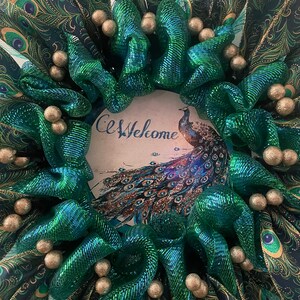 Peacock Wreath, All Occasion Wreath image 7
