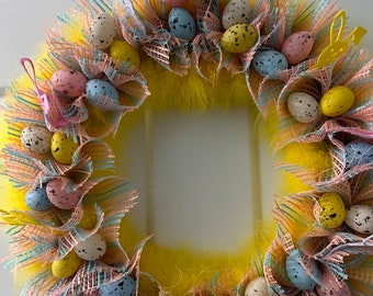 Easter egg wreath, Easter Wreath, Easter Bunny Wreath