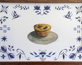 Pastel de Nata, Pastel de Belem, Pasteis de Nata, Natas, pastelería portuguesa, Tarta de natillas, Food Print, portugués, Comida de Portugal, Postre