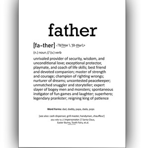 Happy Fathers Day Word Art INSTANT Download Printables | Graphic Design for Printable Cards and Print Posters