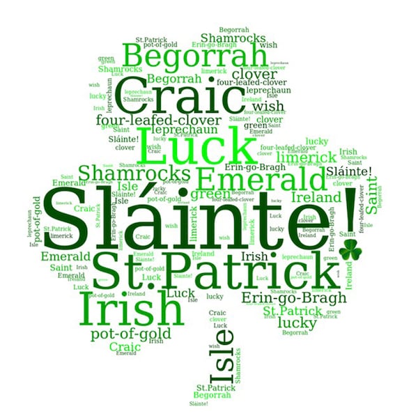 Irish Word Art Etsy