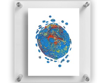Abstract Painting "Earthly" Downloadable Printable Wall Art | Whimsical Art Image Download