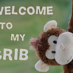 Boys &quot;Welcome to My Crib&quot; Wall Decor | Downloadable Printable Art