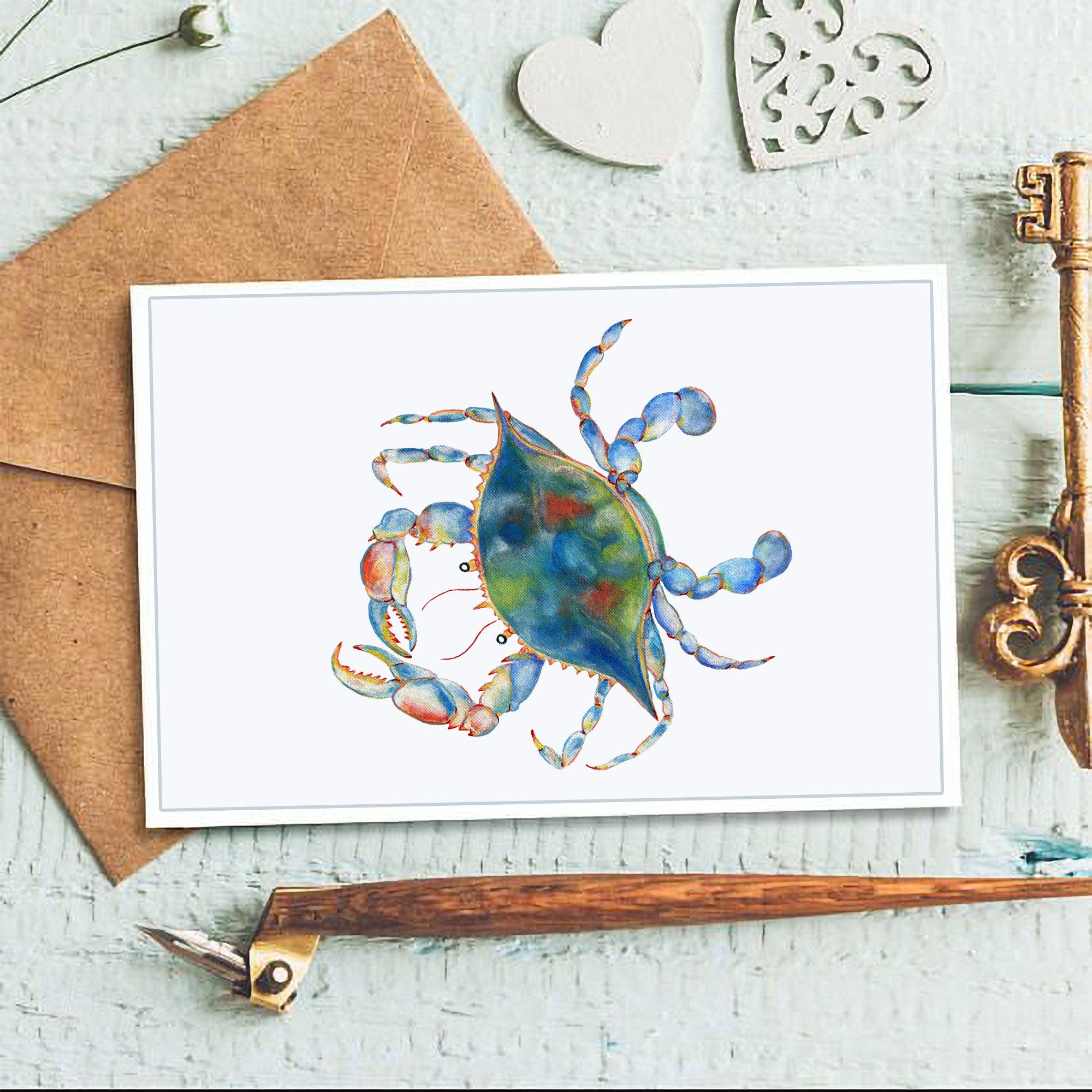 Blue Crab | Maryland Crab | Instant Download Printable Art Wall Decor - Etsy