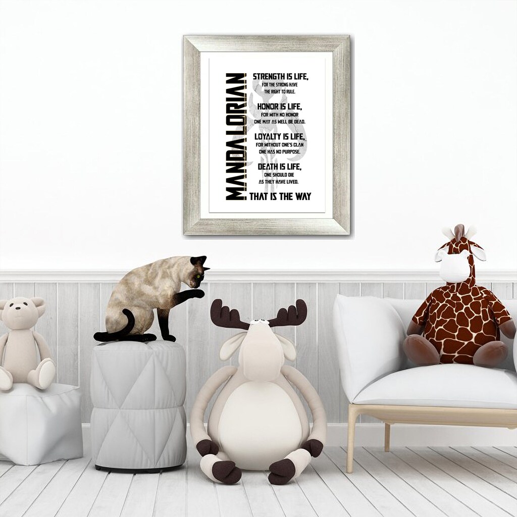 Targa In Latta The Mandalorian II – Poster Vintage 20x30 Cm – Decorazione Da Parete In Metallo Per Bar, Camera, Ufficio