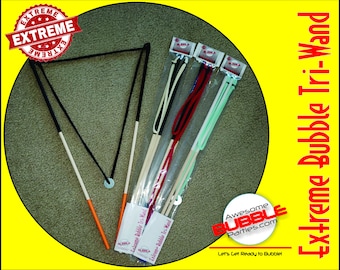 Giant Bubble Wand: Extreme Tri-Wand with Bubble Recipe