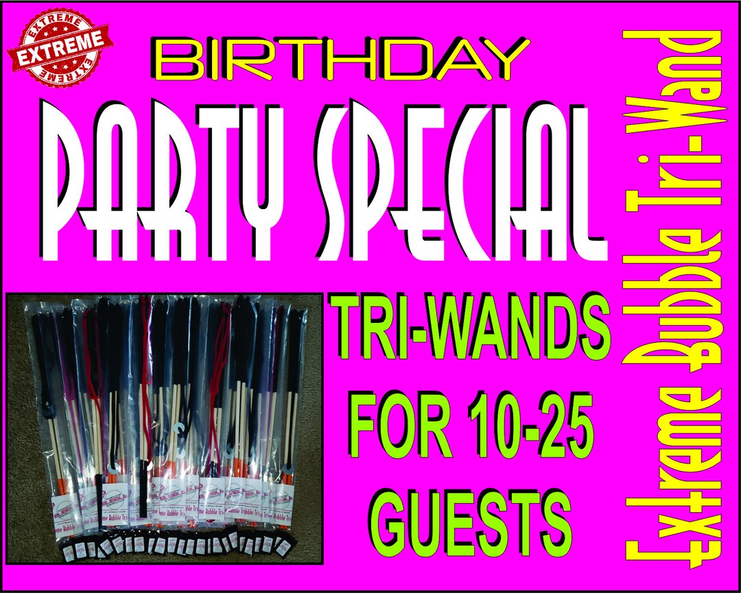 Giant Bubble Wand Party Pack: Tri-string Design, Recycled Cotton - Etsy