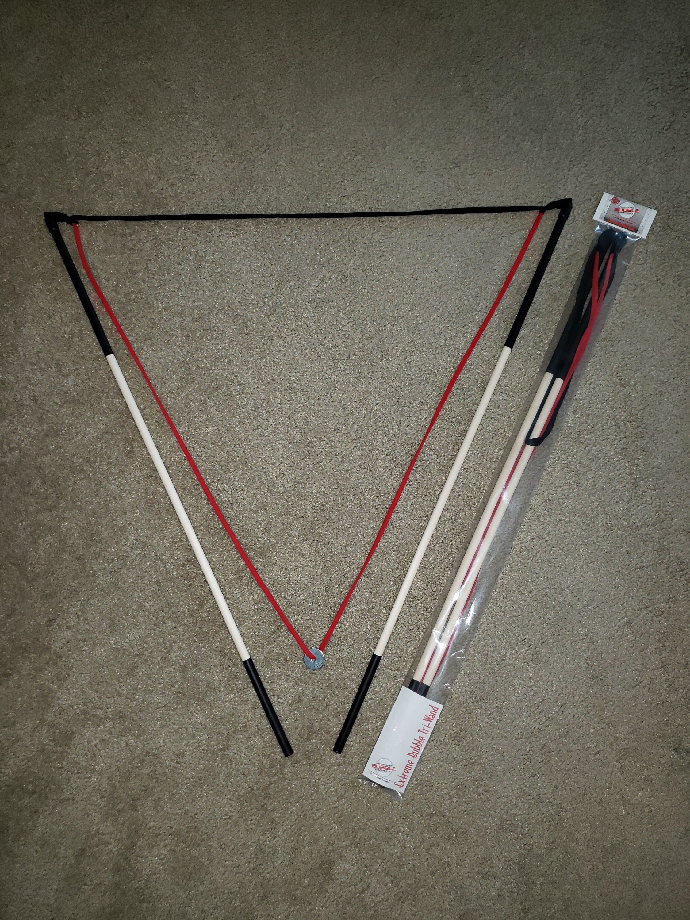 Giant Bubble Wand: 3-foot Tri-string Design With Bubble Solution - Etsy