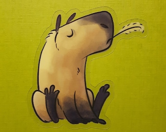 ADD-ON ONLY Capybara Transparent Sticker