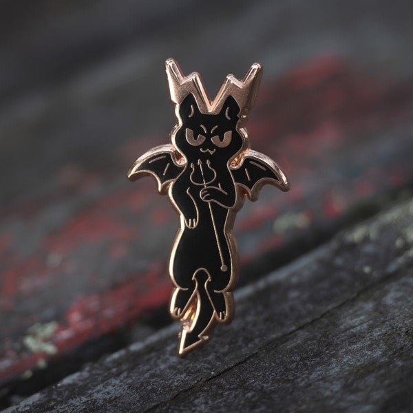 Devil Cat Hard Enamel Pin