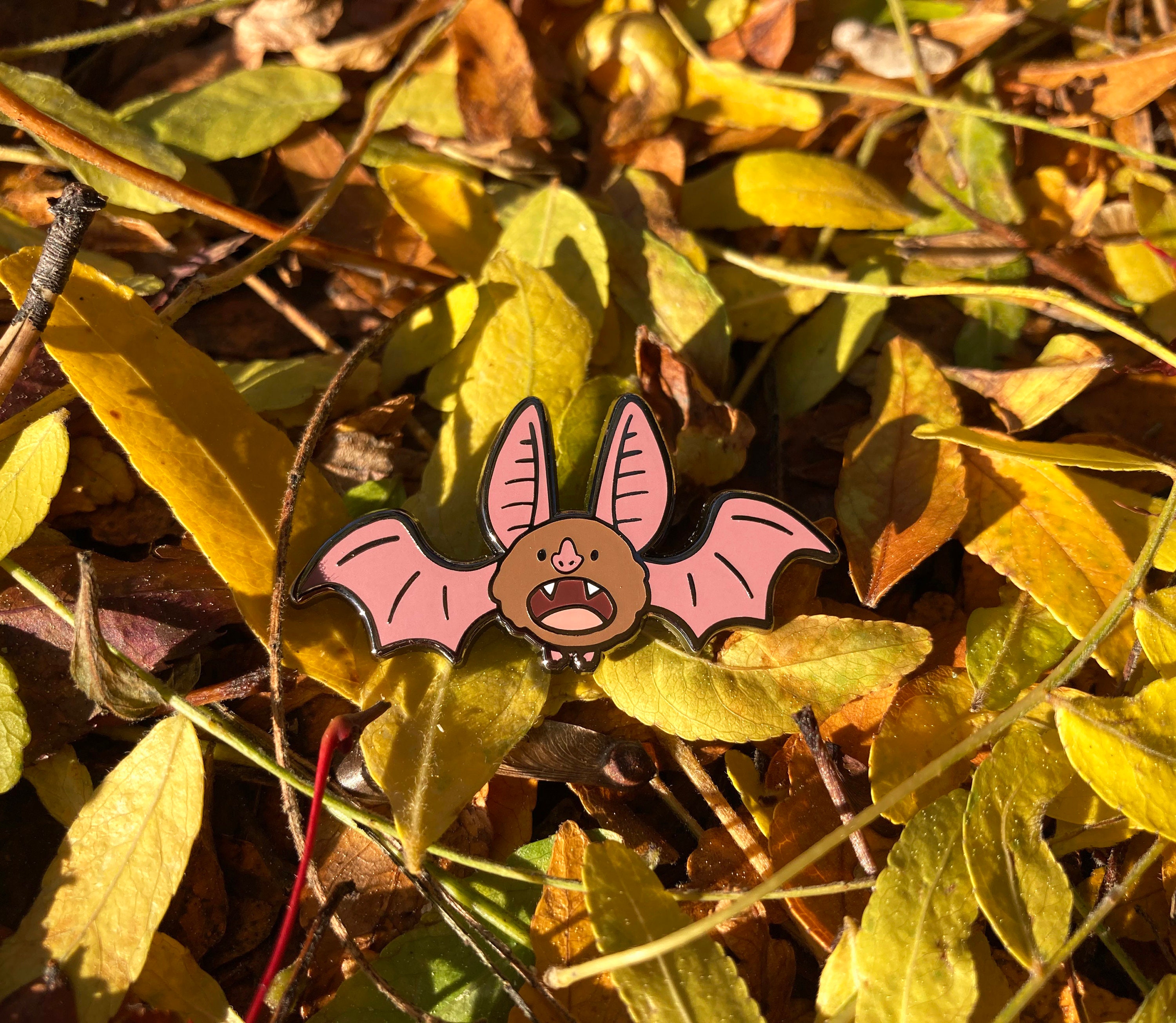 Screamin Bat Enamel Pin - Etsy