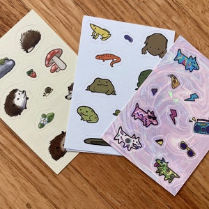 mini feuilles d'autocollants