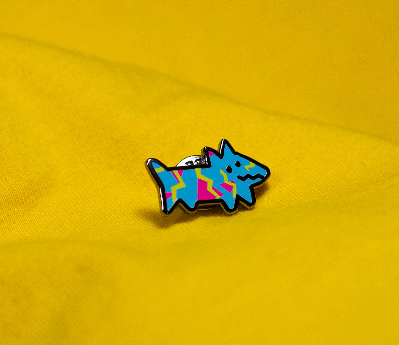 Tiny radical dog pin