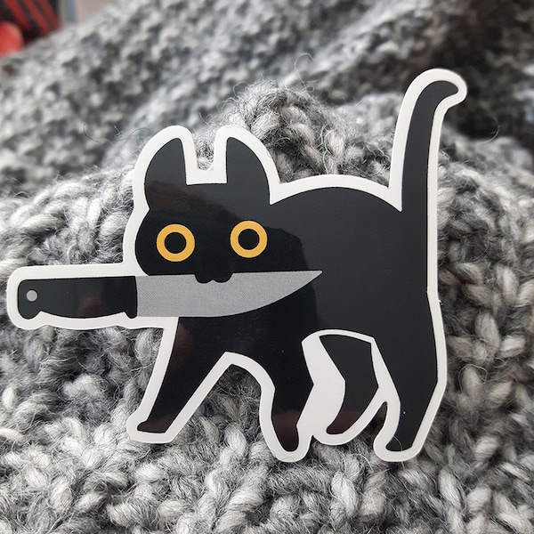 ADD-ON ONLY Knifecat Glossy sticker