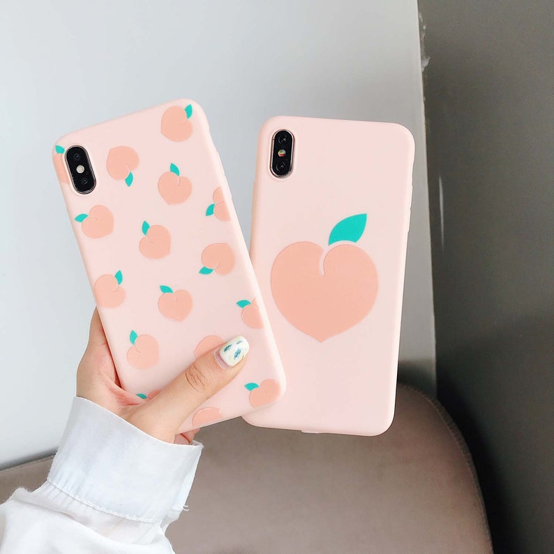 Peach Phone Case Soft Silicone Cover iPhone 5S/6S/6/7/8/PLUS/X Etsy Peach Phone Case Soft Silicone Cover iPhone 5S/6S/6/7/8/PLUS/X Etsy