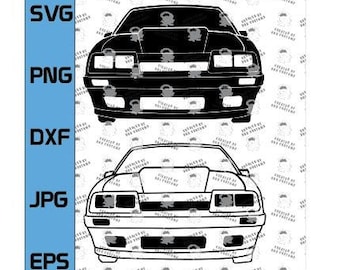 1986 Mustang Foxbody 5.0 Four Eye, 4 Eye Fox SVG, Four Eye Mustang SVG Classic Mustang SVG (Digital File Only svg, eps, dxf, png, jpg)