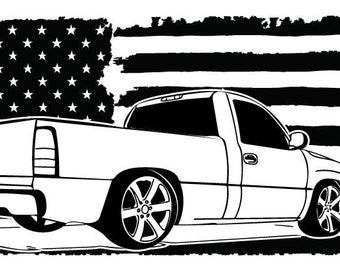Free Free 302 Svg Lowered Chevy Truck Silhouette SVG PNG EPS DXF File
