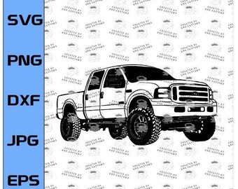 2007 F-250 SVG, 4x4 F250, F-350 F250 F350, 1999-2007 F250 Superduty, Lastbil SVG (Digital Fil)