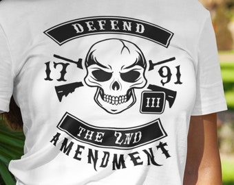 Defend 2nd Amendment digital design.  Support the Second Amendment!  SVG EPS