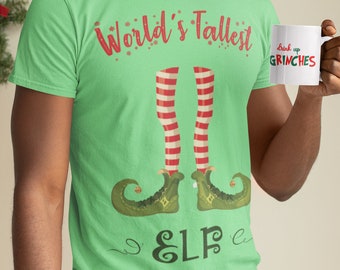 Kerstmis Werelden Hoogste Elf SVG, Elf T-shirt ontwerp, Merry Christmas SVG (Digital File Only)