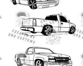 Free Obs Truck Svg SVG PNG EPS DXF File